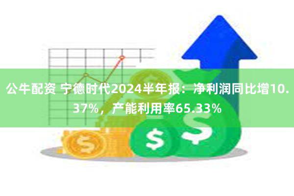 公牛配资 宁德时代2024半年报：净利润同比增10.37%，产能利用率65.33%