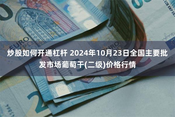 炒股如何开通杠杆 2024年10月23日全国主要批发市场葡萄干(二级)价格行情