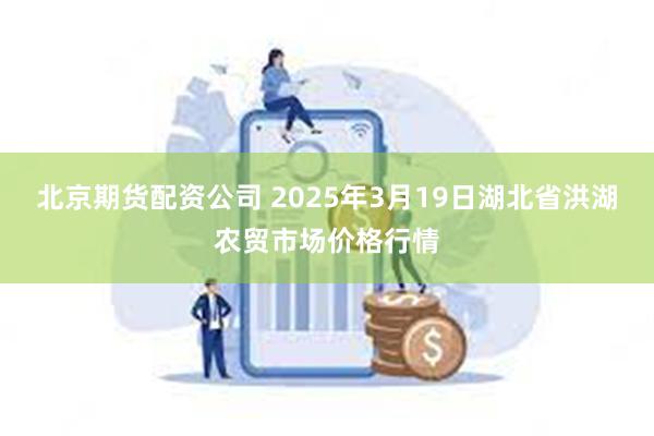 北京期货配资公司 2025年3月19日湖北省洪湖农贸市场价格行情